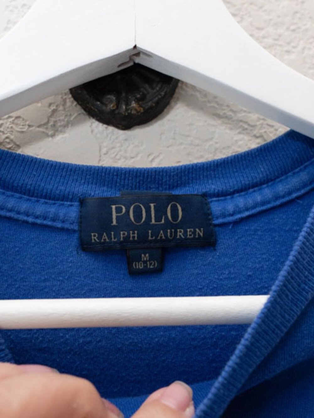 Polo Ralph Lauren Big Pony Tee Youth Medium 10-12 Blue Short Sleeve Shirt Logo - Picture 2 of 12